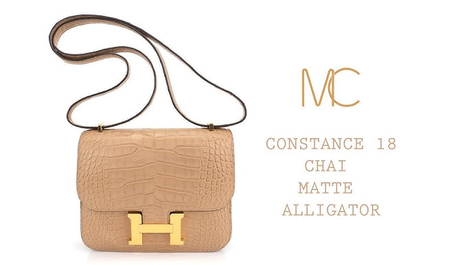 NEW HERMES BAGS CONSTANCE 18 0M SHOULDER BAG/CROSSBODY BAG CHAI