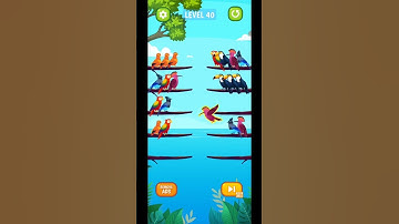 Bird Sort Puzzle Level 40 Gameplay Android IOS