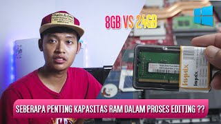 Seberapa Penting Kapasitas Ram Dalam Proses Editing ??