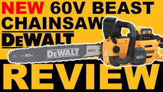 NEW DeWalt 60V Chainsaw DCCS677 Review and Performance Test