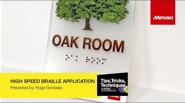Mimaki Braille Application Tutorial on RasterLink ~Tips, Tricks, & Techniques
