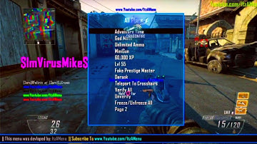 COD BO2 PS3 RTM Mod Menu ItzAMenuV1 | Offline Use Only