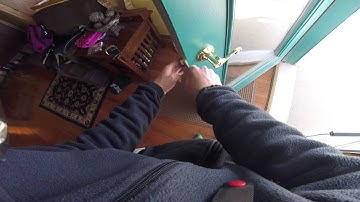 How to unlock a door with a credit card