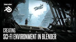 Creating Sci-Fi Environment In Blender 3.1 by sketching in blender 75,384 views 1 year ago 25 minutes