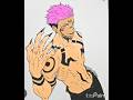 Sukuna Digital Art 🔥 | King of Curses Drawing Timelapse