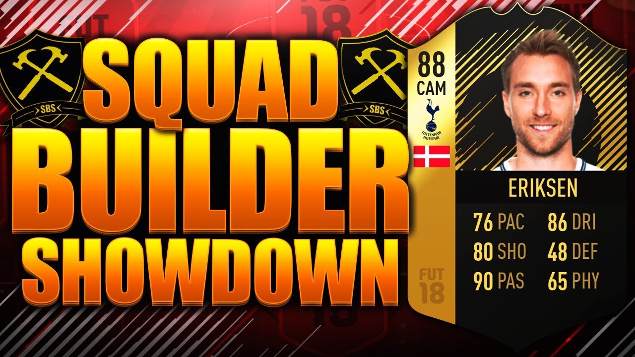 EPIC IF ERIKSEN SQUAD BUILDER SHOWDOWN!! FIFA 18 ULTIMATE TEAM