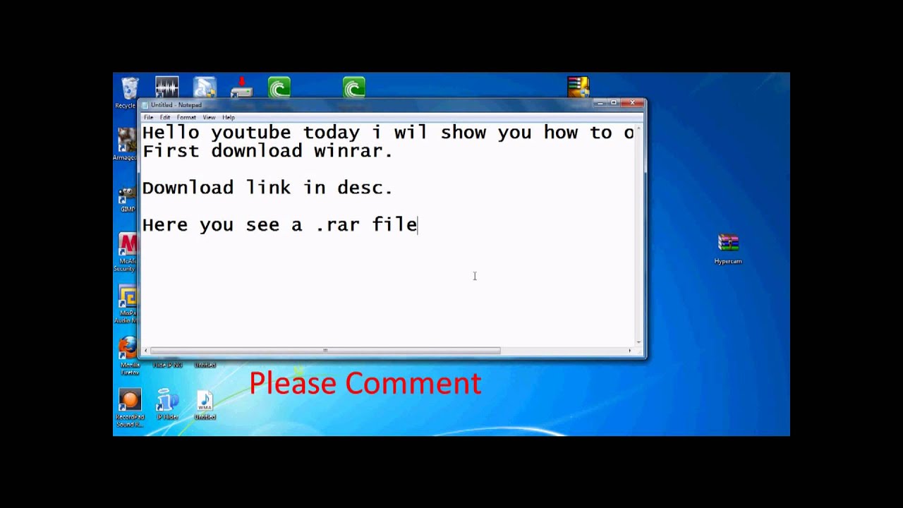 Tutorial How to Open a .RAR File YouTube