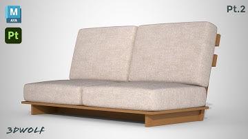 Sofa Texturing in Substance Painter Tutorial for Beginners