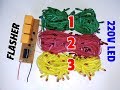 How To Make A 3 Channel Flasher Circuit Using Relay For Electric Bulb,Light,Led..Simple Flasher...