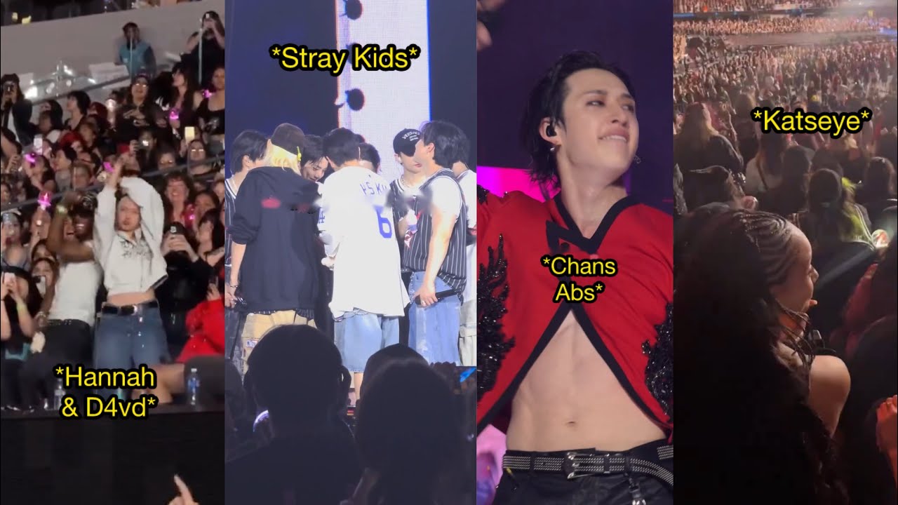 Stray Kids dominATE tour in Los Angeles D2 [KATSEYE, Hannah, D4vd at Stray Kids concert] 스트레이키즈
