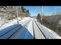 TRAM DRIVERS VIEW: Sunny Winter Day Downhill Gråkallbanen 26.02.2020