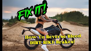 FAST &amp; EASY! How to bleed dirt bike brakes! #brap