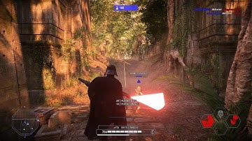 Vader Rampaging thru Yavin Base pt. 2 - 70+ Killstreak - Star Wars Battlefront 2