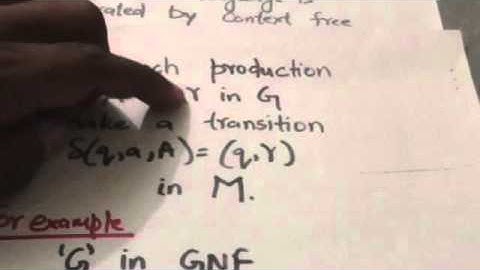 49. CONTEXT FREE GRAMMAR TO PUSHDOWN AUTOMATA