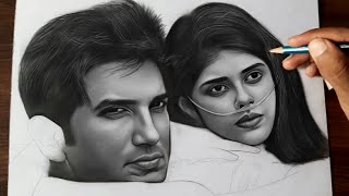 Hair Drawing Sushant Singh Rajput | Tutorial Video | pencil sketch