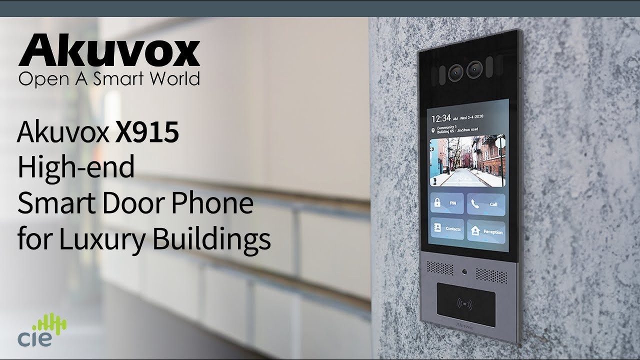 Akuvox X915 Highend Smart Door Phone for multi tenant / multi