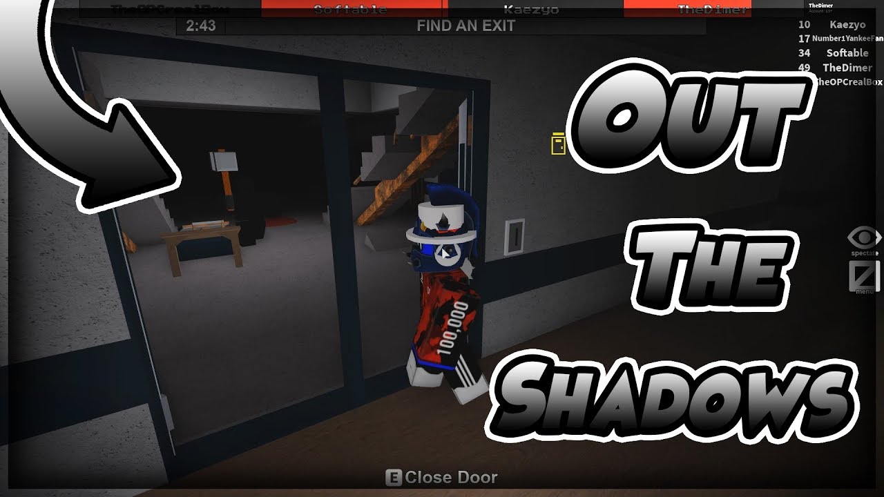 Out The Shadows Flee The Facility Roblox - door jukes flee the facility roblox