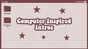 computer inspired intro templates + bonus intros // free to use ✦