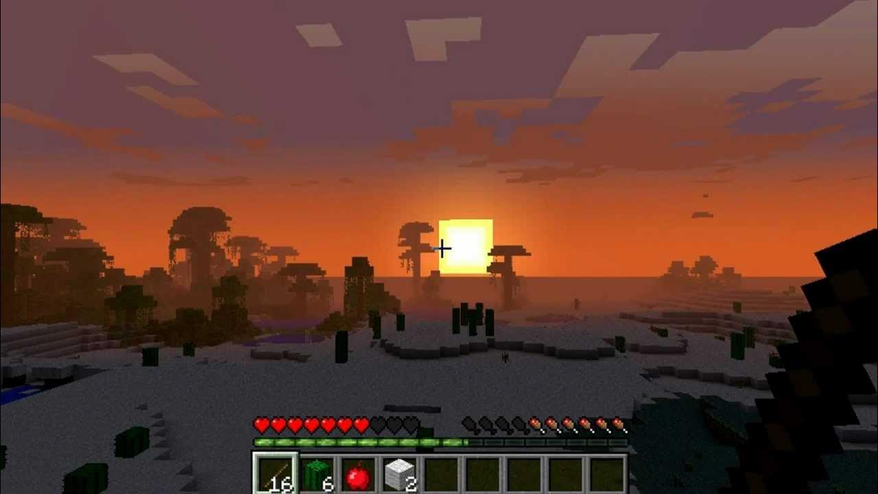 Minecraft Pôr do Sol // Lindo // Obra de Arte - YouTube