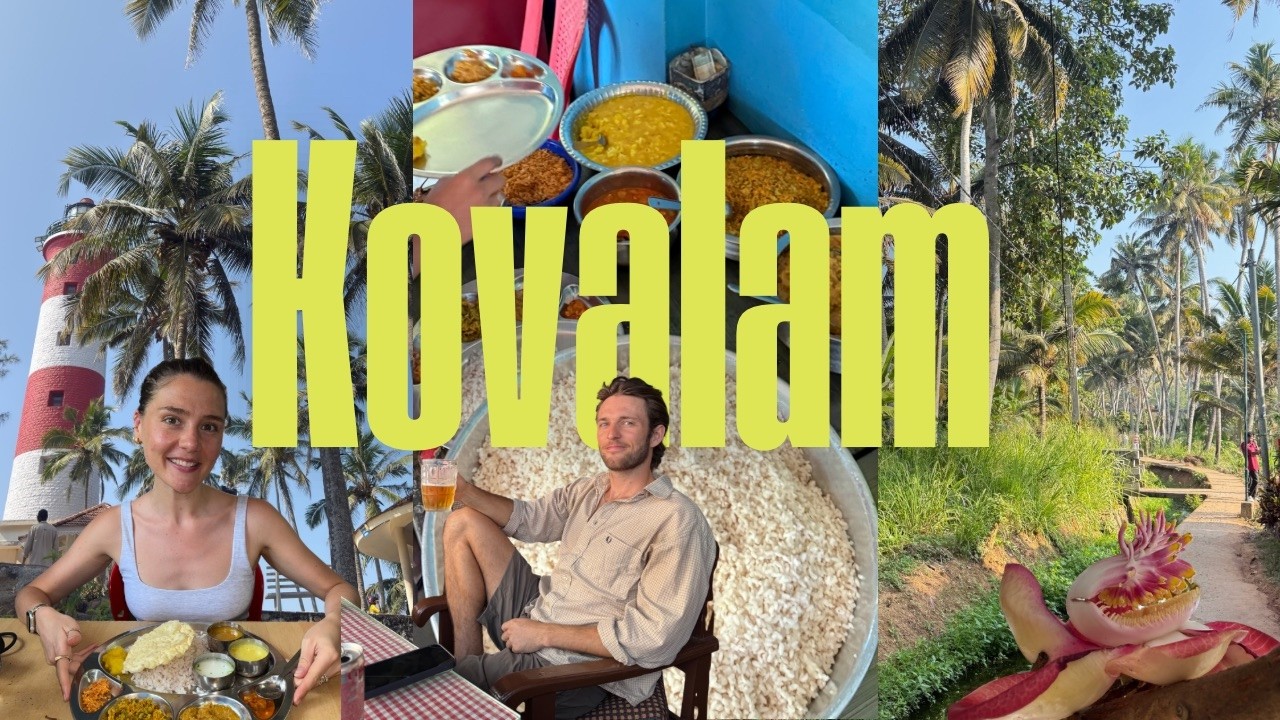 Exploring Kovalam, Kerala | Local Cheap Eats & Sunset Dinners 🇮🇳