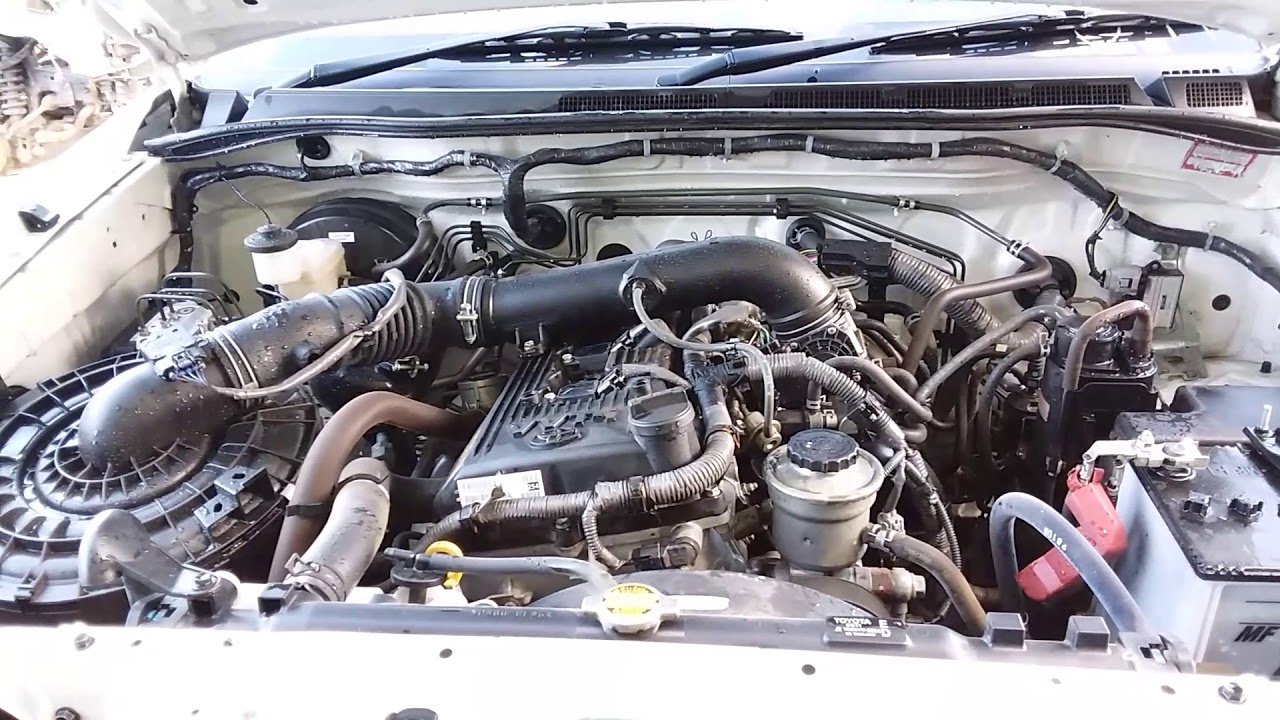 TOYOTA HILUX 2.7 LITRE ENGINE KMS 64076 12720 - YouTube