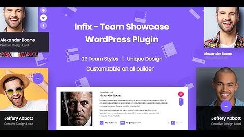WordPress Team Member Plugin | Team Showcase WordPress Plugin