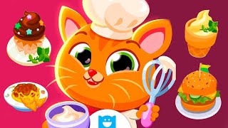 Ресторан котика Бубу | Готовим суши и мороженое в детской игре про котенка Буббу