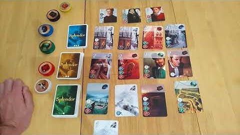 Splendor board game - how to setup play and review.  Popular Abstract strategy  * Amass Games