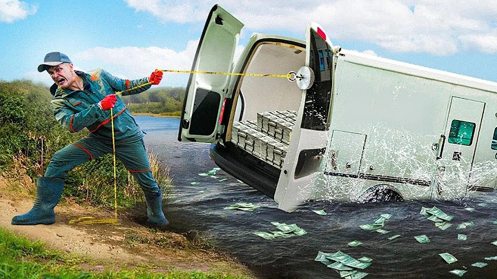 Encontré un auto lleno de dinero mientras pescaba con imán.