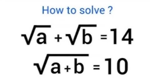 Germany | Can you solve this ? | A Nice Math Olympiad Algebra Problem a=? & b=?