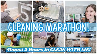 WHOLE HOUSE CLEAN WITH ME MARATHON | 2 HOURS OF CLEANING MOTIVATION!