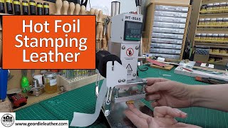 : Hot Foil Stamping Leather with the WT-90AS Hot Foil Machine.