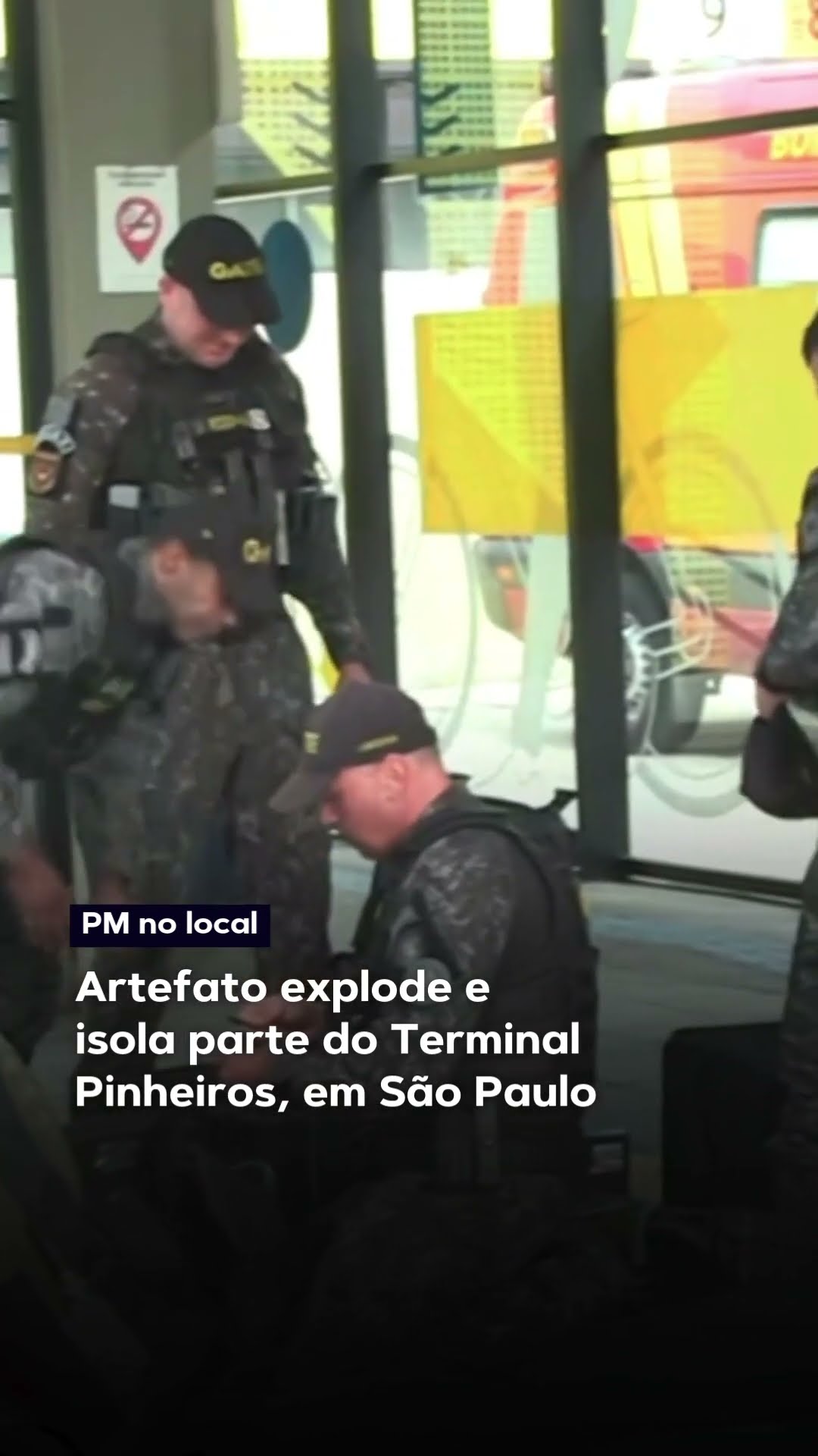 Artefato explode e isola o Terminal Pinheiros, em São Paulo #shorts