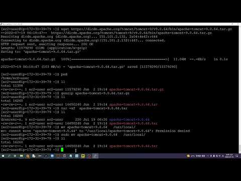 ec2 wget으로 tomcat 파일받고 설치