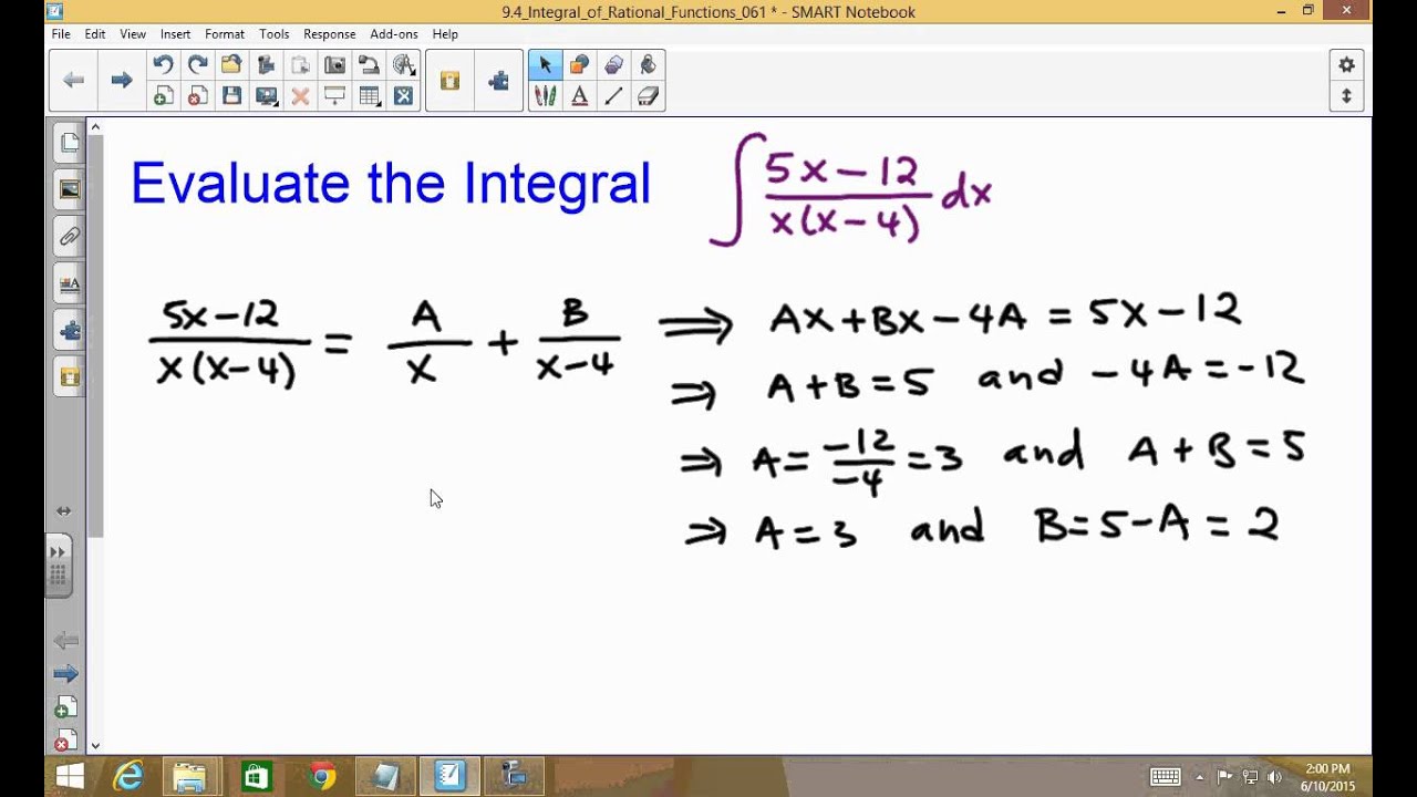 9 4 Integrals Of Rational Functions 061 YouTube 9 4 integrals of rational functions 061 youtube