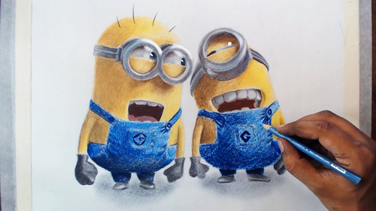 How to Draw Minions  Nil Tech  shopniltech