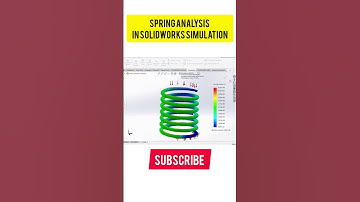 spring analysis in solidworks simulation #viral #shorts #solidworks #catiadesign #3dexperience #cad