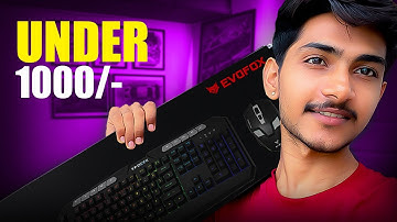 ₹1000 Gaming Keyboard & Mouse Combo RGB Review + Unboxing | EvoFox Deathray V2