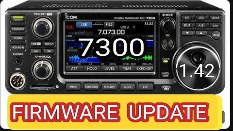 ICOM 7300 FIRMWARE UPDATE v1.42