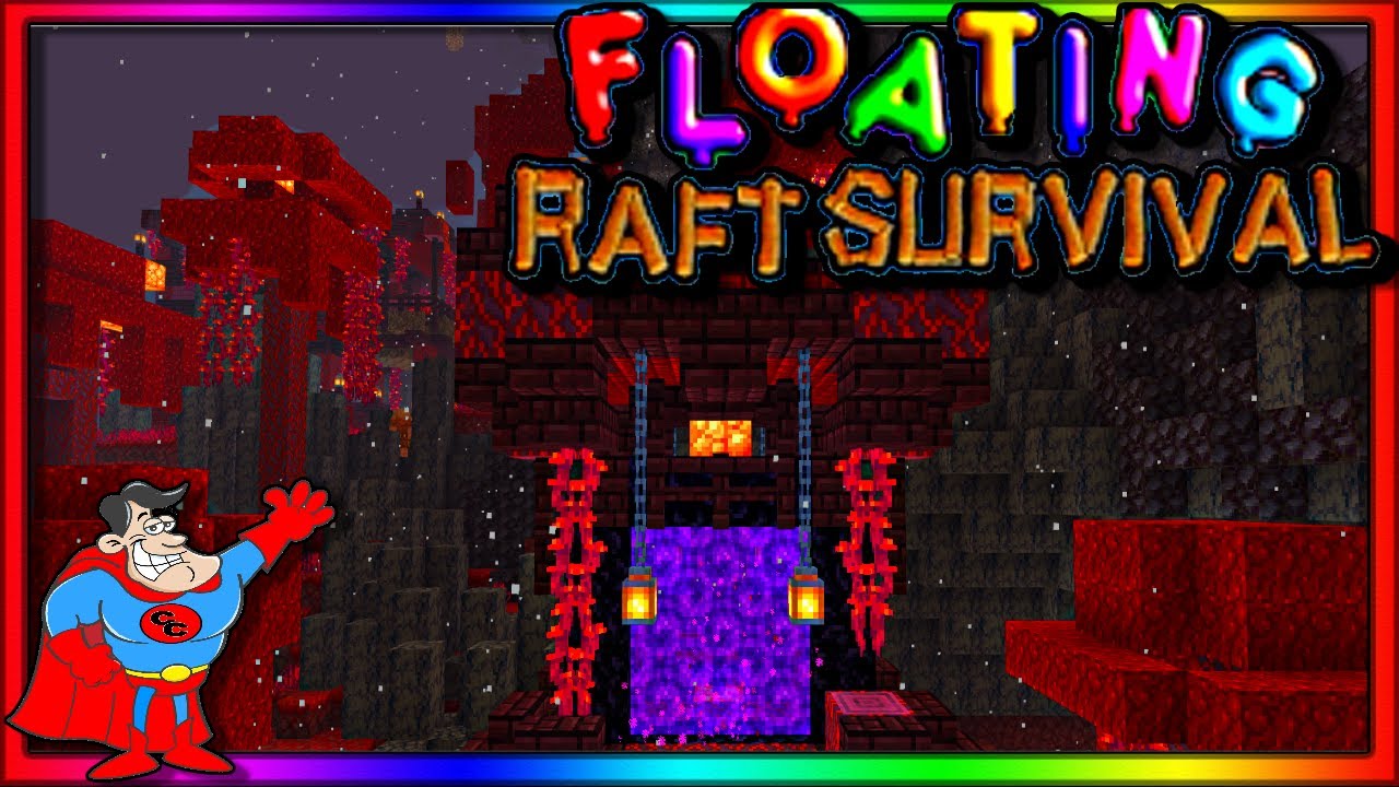 Flying Raft Minecraft FLOATING RAFT SURVIVAL: