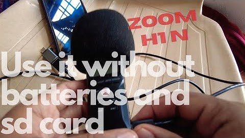 How to Use Zoom H1n Handy Recorder Without Batteries and SD Card🔥🔥|Connect Zoom H1n To SmartPhone