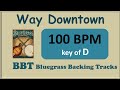 Way downtown 100 bpm bluegrass backing track