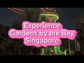Ang ganda sa gabi ng Gardens by the Bay sa Singapore