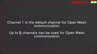 SENA 50S open mesh and change channel