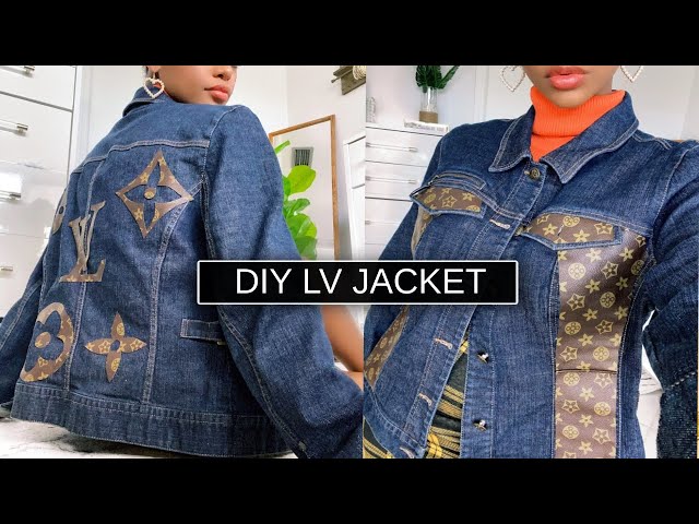 DIY Luxury Designer Jacket  turning a thrift jacket into a designer jacket  for $10 