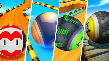 Going Balls Super SR vs Action Balls vs Going Balls vs Rollance - Android, IOS gameplay