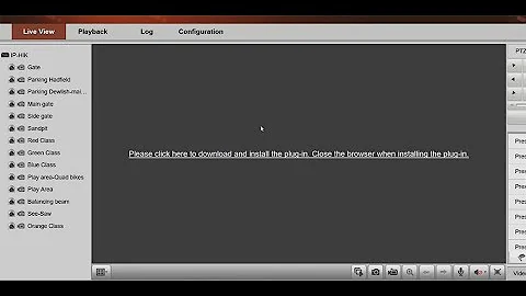 How to find solution for  " Please click here to download plug-in " problem in DVR  in I E Browser
