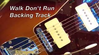 Guitar Backing Track: Walk Don't Run [The Ventures] chords