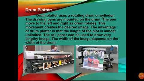 Computer 1st year Lecture#18 Plotters and Audio output devices By Prof  Kashif Abbas