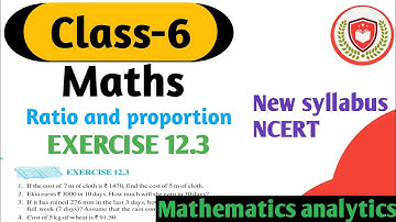 Class 6 | Maths | Exercise 12.3 | Ratio and Proportion | Tricks and Shortcuts | NCERT